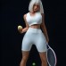 Cross border hot selling silicone doll Royal Sister style 164cm tennis girl Irontechdoll male adult products