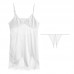 Guiruo Spring/Summer New Sexy Backless Eyelash Lace Women's Underwear Strap Sleepwear Home Fury Temptation Pjamas 89