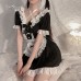 Guiruo Japanese Fun Lingerie Sexy Lace Apron Temptation Cute Servant Uniform Role Playing Set 2604