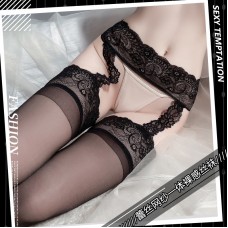 Guiruo Spring/Summer New Fun Lingerie Women's Sexy Hot Lace Lace Temptation garter Strap Thin Style Release 8055