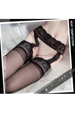 Guiruo Spring/Summer New Fun Lingerie Women's Sexy Hot Lace Lace Temptation garter Strap Thin Style Release 8055