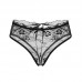 Guiruo Fun Underwear Sexy Lace Transparent Low Waist Underwear Hot Lace Bow Triangle Pants Accessories 2120