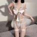 Guiruo Fun Lingerie Sexy Sweet Butterfly Dew Milk Sweet Beauty Servant Mesh Transparent Uniform Sexy Set 1909