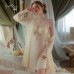 Guiruo Steel Ring Chest Cushion Gathers Small Chest Display Large Sling Sleeping Dress Women's Private Room Mesh Outer Robe Home Suit Set 3168