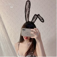 Guiruo New Product Sexy and Fun Underwear Uniform Seduction Accessories Hair Hoops Lace Veil Eye Mask Rabbit Ears 014