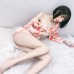 Guiruo Fun Underwear New Japanese Printed Kimono Sexy Hot Set Sexy Cardigan Chiffon Sleeping Dress 631