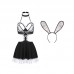 Guiruo Fun Underwear Sexy Hollow Lace COS Rabbit Girl Role Playing Uniform Temptation Set 2927