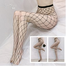 Hollow out fun silk stockings, anti hook silk mesh stockings, fishing net stockings, large and small mesh pantyhose, high tube mesh stockings, silk stockings W8