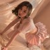 Guiruo Fun Lingerie Sexy Mesh Bubble Sleeves Sweet Student Dress Short Pleated Dress Uniform Fury Set 1611