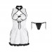 Guiruo Fun Lingerie Sexy Backless Temptation Retro Plate Buckle Cheongsam Comfortable Sleeping Dress Passionate Uniform Set 2938