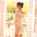 Guiruo New Chiffon Sexy Sleepwear Women's Spring/Summer Long White Shirt Fun Underwear Korean Version Shirt 243