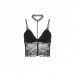 Guiruo French Lace Button Small Strap Wrapped Chest Sexy Underwear Fashion Strap Cushion Off Shoulder Tank Top 1157