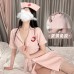 Guiruo Fun Lingerie Sexy Temptation Nurse Dress Open Chest Solid Short Skirt Role Playing Uniform Fury Set 2293