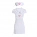 Guiruo Fun Lingerie Sexy Slim Fit Split Sexy Sleepwear Nurse Dress Professional Dress Bed Uniform Set 1691