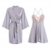 Guiruo Sexy Backless Pajamas Loose and Comfortable Suspended Nightwear Lace up Cardigan Women's Home Furnishing Set Issued on behalf of 1854