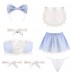 Guiruo Fun Underwear Set Sweet Maid Seduction Uniform Sexy Lace Lace Role Playing 689