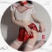 Guiruo Fun Lingerie Women's Sexy Hollow out Temptation Hot Split Qipao Role Playing Uniform Set 19001