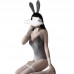 Guiruo Fun Underwear Velvet Sexy Deep V Tight Fit One Piece Open Range Rabbit Girl Role Playing Uniform Set 158