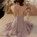 Guiruo French Irregular Hemline Pajamas Sexy Perspective Temptation Sling Pajama Dress Outer Robe Home Suit Set 3254