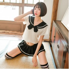 Guiruo Sexy Sailor Fun Lingerie Student Dress Small Chest Pure JK Uniform Perspective Soft Girl Cute Set 600