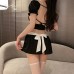 Guiruo Pure Desire for Breast Dewing Strap Role Playing Cat Maid Split Hip Dewing Uniform Seduction Fun Set 2774