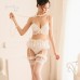 Guiruo Fun Underwear Female Sexy Temptation Princess garter with lace lace Three Point Set Cute Girl 104