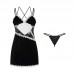 Guiruo Brand Sexy Velvet Mesh Temptation Backless Nightwear with Chest Cushion Suspender Sleepwear Home Suit 1490