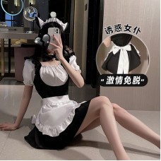 Jue Ruo Fun Lingerie Sexy No Take Off Sweet Beauty Servant Short Skirt Japanese Apron Uniform Sao Set Issued on behalf of 1185