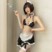 Guiruo Fun Lingerie Sexy Lace Apron Three Point Maid and Servant Uniform Temptation Role Playing 384#