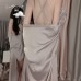 Guiruo Sexy Lace Perspective Attractive Sweet Comfortable Sleepwear Open Back Suspended Dress Cardigan Home Suit Set 1854