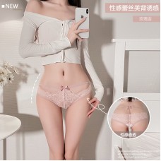 Guiruo Fun Underwear Sexy Hollow out Temptation Hot Lace Low Waist Traceless Women's Underwear Triangle Pants 2178