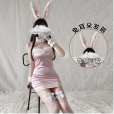 Guiruo Fun Lingerie Velvet Sexy and Cute Rabbit Girl Role Playing Bed Fury Uniform Temptation Set 1115