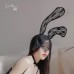 Guiruo Fun Network Red Sexy Lace Veil Rabbit Ear Hoop Role Playing Party Ball Dressing Headwear P3