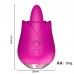 Rose vibrating and teasing massager for women, masturbation tool for women, teasing and fun products for women, tongue licking, vibrating and jumping eggs