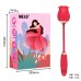 12 frequency foreign trade rose telescopic double head vibration jump egg tongue licking suction device flirting female sexual pleasure masturbation device