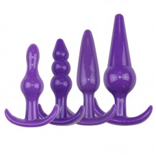 Adult Sexual Products Female Silicone Anal Plug Fun Four Piece Set for Couple Flirting Anal Sexual Products Aftercourt Products