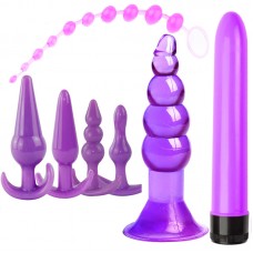 Seven-piece silicone backyard bead set for fun anal plugs, adult toy anal plug 4-piece combination set