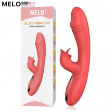 Factory's New Silicone Vibration Massage Stick Women's Fun Masturbation Appliance Tongue Add AV Vibration Stick Adult Fun