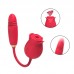 12 frequency foreign trade rose telescopic double head vibration jump egg tongue licking suction device flirting female sexual pleasure masturbation device