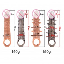 Sexual products men's extended set, crystal wolf teeth set, prickly penis set, penis set, sex toys, imitation of real and fake penises